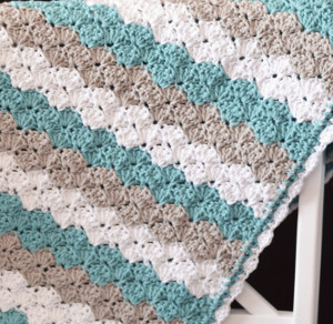 Sea Shell Stitch Crochet Baby Blanket
