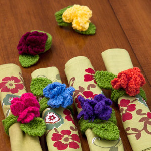 Fantasy Flower Napkin Rings