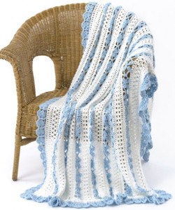 Lacy Eyelet Crochet Blanket Pattern