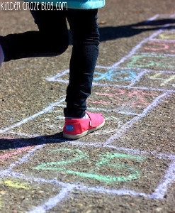 Rainbow Hopscotch Activity