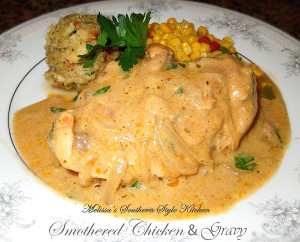 Southern Smothered Chicken and Gravy