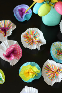 How to Make Cupcake Liner Flowers