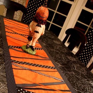 Zig Zag Halloween Table Runner