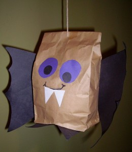 Batty Brown Paper Bags | AllFreeKidsCrafts.com