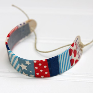 Winsome Washi Tape Wooden Bracelets