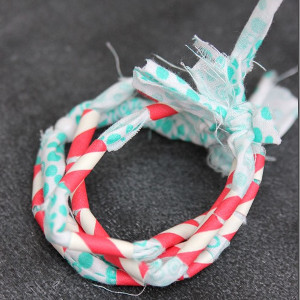 Fabulous Fabric and Paper Bracelet
