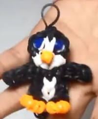 Rainbow Loom Penguin Charm