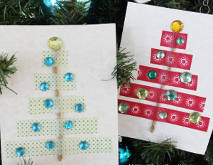 DIY Washi Tape Holiday Cards