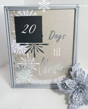 Adorable Christmas Countdown Frame