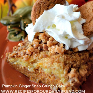 Perfect Pumpkin Ginger Snap Crunch Cake