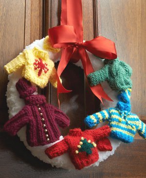 Holiday Sweater Wreath