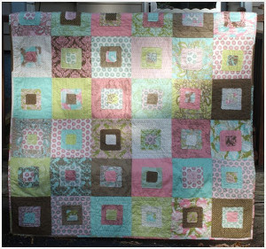 Block in a Block Rag Quilt