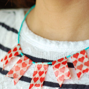 Warmhearted Washi Tape Necklace