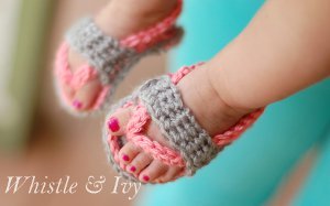 baby strap flip flops free pattern