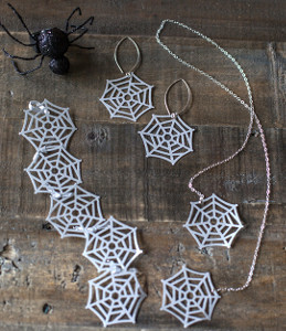 Paper Spider Web DIY Jewelry