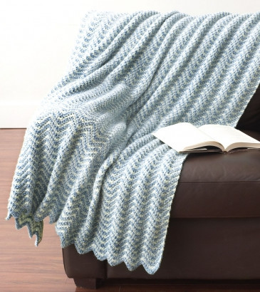 Water Ripples Crochet Afghan