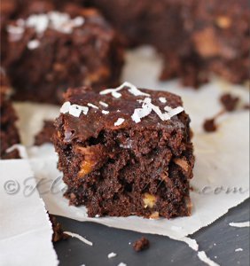 Ooey Gooey Chocolate Coconut Brownies