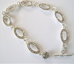 Dazzlingly Delicate Rhinestone Anklet and Bracelet