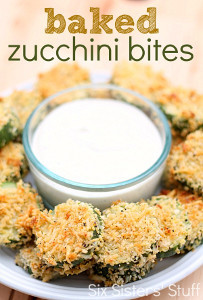 Parmesan Baked Zucchini Bites