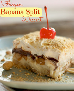 Frozen Banana Split Dessert