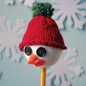 Unforgettable Snowman Pencil Puppet
