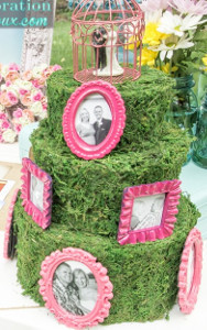 Magically Mossy Wedding Cake