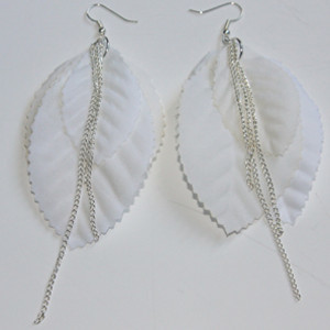 Fallen Leaf Chain Earrings