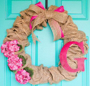 Truly Unforgettable Summer Burlap Wreath