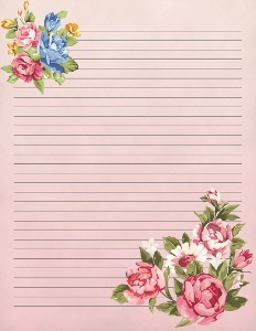 Printable Vintage Spring Stationery