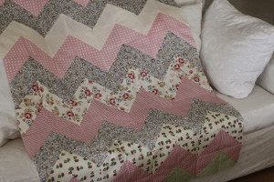 Down Home Chevron Baby Quilt