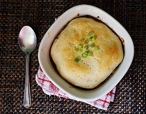 Individual Beef Bubble-Up Casseroles