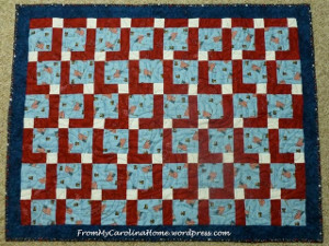 Americana Disappearing Nine Patch Quilt