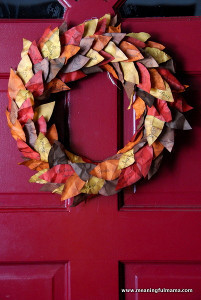 Fabulous Fall Leaves DIY Wreath