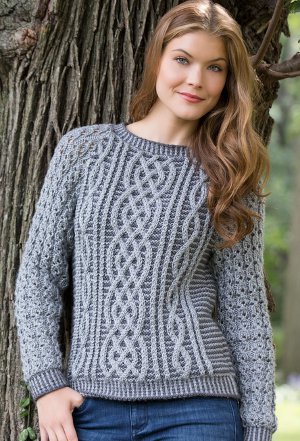 Red Heart Fluted Lace Pullover Pattern