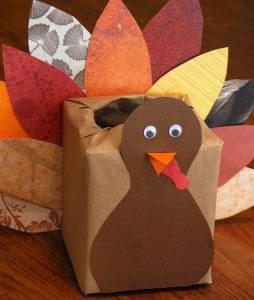 Scrap Paper Turkey Box