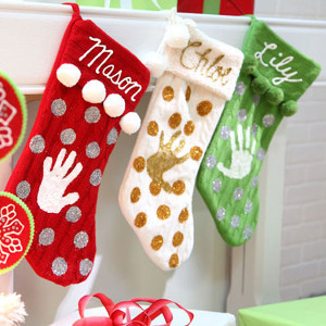 Monogrammed Style Memories Stockings