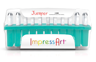 ImpressArt Juniper Font Metal Stamp Set