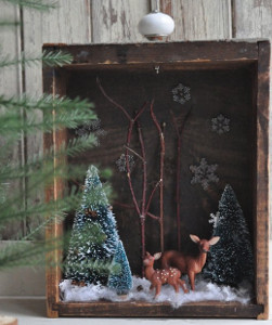 Rustic Winterscape Diorama