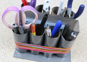 15 Minute Recycled Desk Organizer