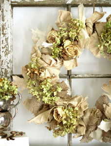 Neutral Fall Wedding DIY Wreath