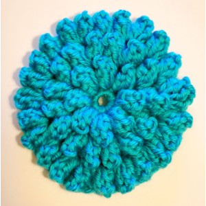 Popcorn Stitch Blue Marigold