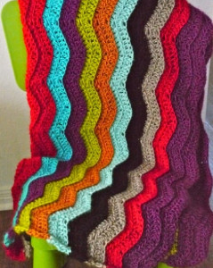 Simple Rainbow Chevron Crochet Pattern