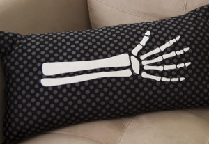 Spooky Skeleton Pillow