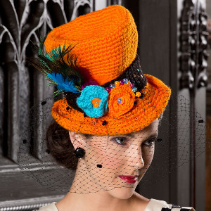 Snazzy Crochet Costume Top Hat