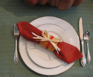 Homemade Thanksgiving Napkin Rings