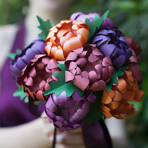 How to Make a Paper Flower Mum Bouquet