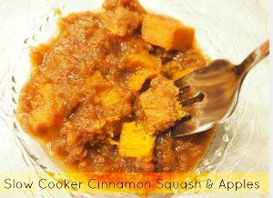 Slow Cooker Cinnamon Squash and Apples