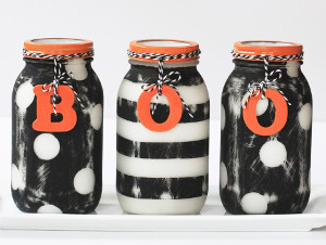 Halloween Painted Mason Jars