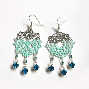 Beautiful Blue Ombre Earrings