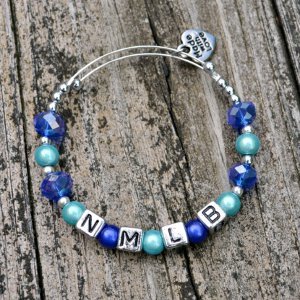 Blue Crystal Friendship Bracelet